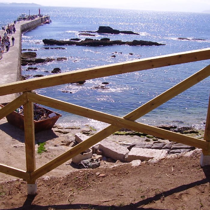 Vallado de tablas en aspa